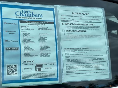 Used 2021 Volkswagen Jetta S w/ Driver Assistance Package image 14