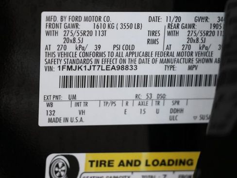 Used 2020 Ford Expedition Max XLT w/ Equipment Group 202A AWD/4WD image 32