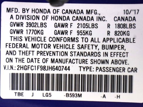 Used 2018 Honda Civic Touring image 44