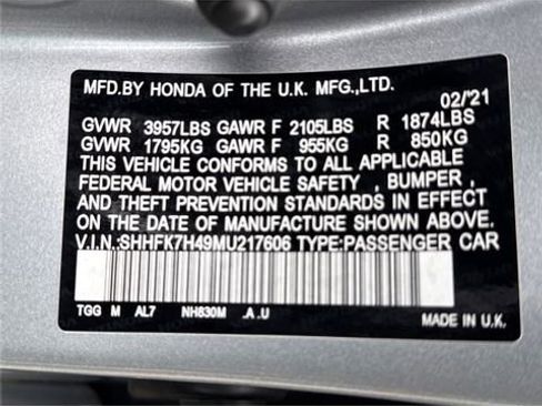 Used 2021 Honda Civic Sport image 25