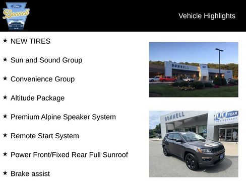 Used 2021 Jeep Compass Latitude w/ Sun and Sound Group AWD/4WD image 8