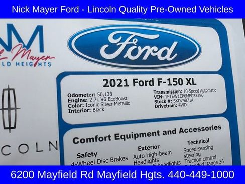 Used 2021 Ford F150 XL w/ STX Appearance Package image 33