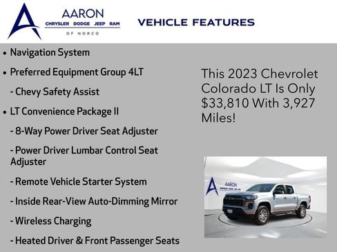 Used 2023 Chevrolet Colorado LT w/ LT Convenience Package II AWD/4WD image 4