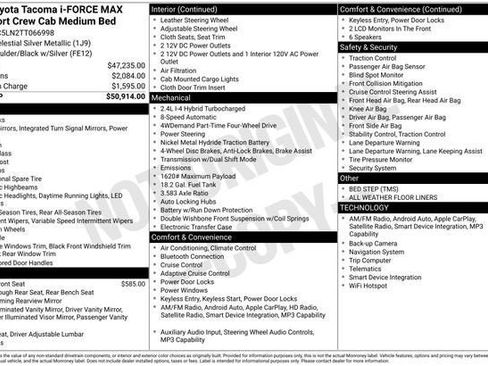 Used 2026 Toyota Tacoma TRD Sport AWD/4WD image 23