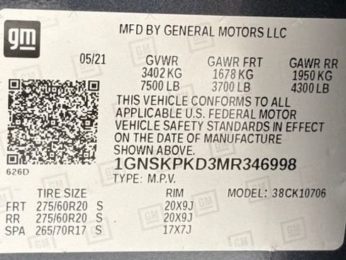 Used 2021 Chevrolet Tahoe Z71 w/ Max Trailering Package AWD/4WD image 52