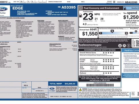 Used 2022 Ford Edge SEL w/ Convenience Package AWD/4WD image 12