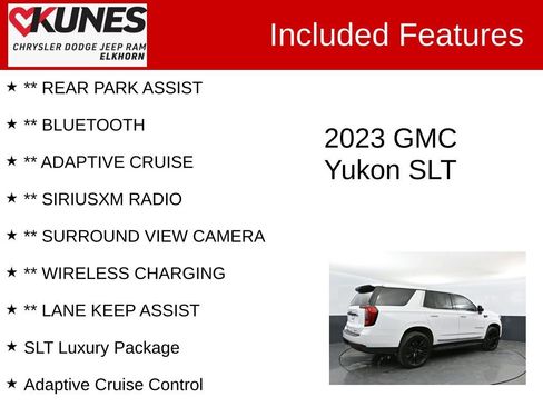 Used 2023 GMC Yukon SLT w/ SLT Luxury Package AWD/4WD image 3
