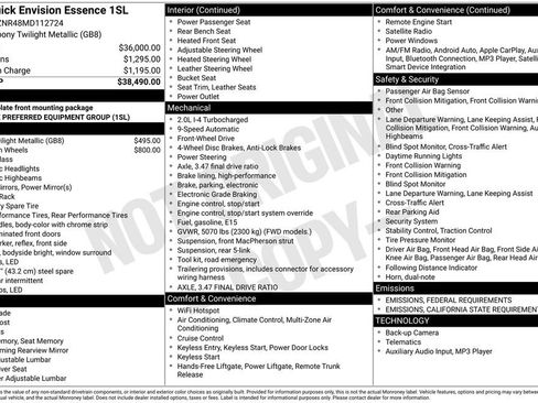 Used 2021 Buick Envision Essence image 26