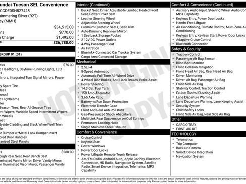 Certified 2025 Hyundai Tucson SEL AWD/4WD image 38