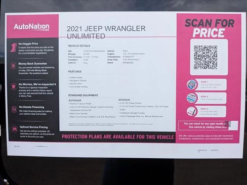 Used 2021 Jeep Wrangler Unlimited Sahara w/ Uconnect 4C Nav & Sound Group AWD/4WD image 22