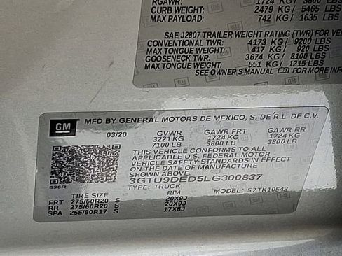 Used 2020 GMC Sierra 1500 SLT w/ SLT Premium Plus Package image 31