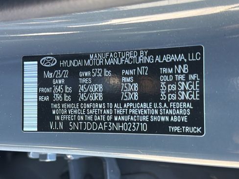 Certified 2022 Hyundai Santa Cruz SEL Premium w/ Cargo Package AWD/4WD image 39