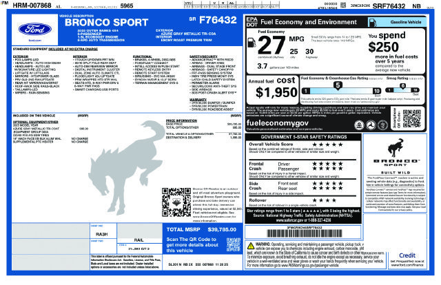 Used 2025 Ford Bronco Sport Outer Banks AWD/4WD image 7