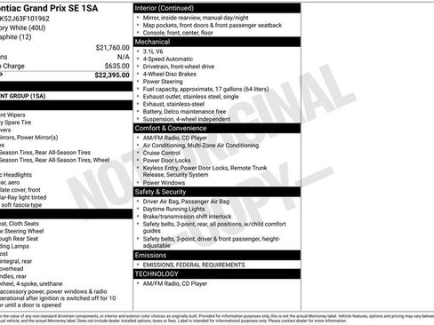 Used 2003 Pontiac Grand Prix SE image 13