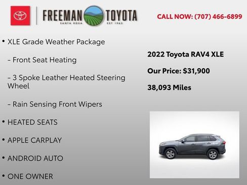 Used 2022 Toyota RAV4 XLE w/ XLE Grade Weather Package AWD/4WD image 5