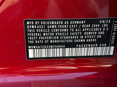 New 2025 Volkswagen GTI SE image 25