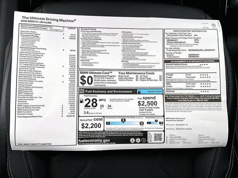 New 2026 BMW X1 xDrive28i w/ Convenience Package image 18