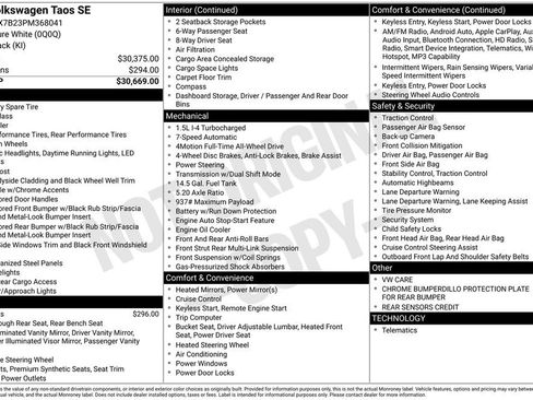 Certified 2023 Volkswagen Taos SE image 52