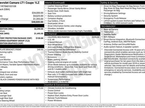 Used 2022 Chevrolet Camaro LT w/ Redline Edition RWD image 5