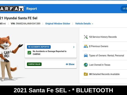 Used 2021 Hyundai Santa Fe SEL FWD image 9