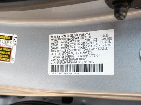 Certified 2023 Honda Odyssey Touring image 39