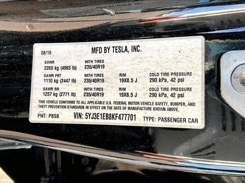 Used 2019 Tesla Model 3 Long Range image 18
