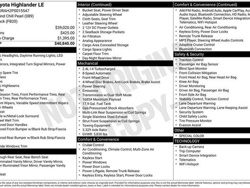 Used 2023 Toyota Highlander LE image 36