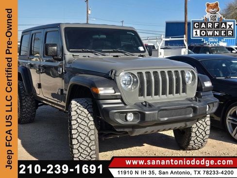 Certified 2021 Jeep Wrangler Unlimited Sport image 1
