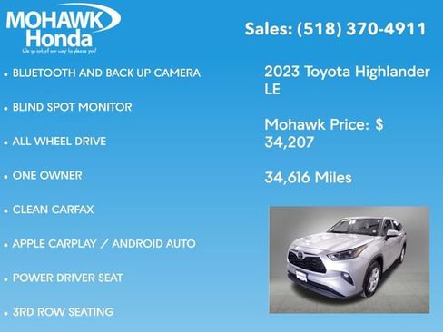 Used 2023 Toyota Highlander LE image 7