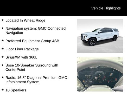 Certified 2025 GMC Yukon XL AT4 w/ LPO, Floor Liner Package AWD/4WD image 9