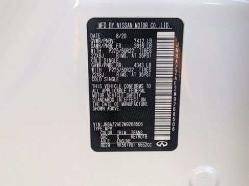 Used 2021 INFINITI QX80 Premium Select w/ All-Season Package image 26