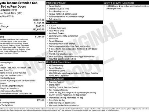 Used 2012 Toyota Tacoma 2WD Access Cab w/ SR5 Pkg image 19