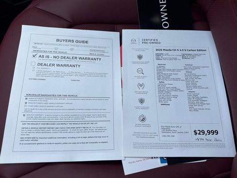 Used 2025 MAZDA CX-5 Carbon Edition AWD/4WD image 36