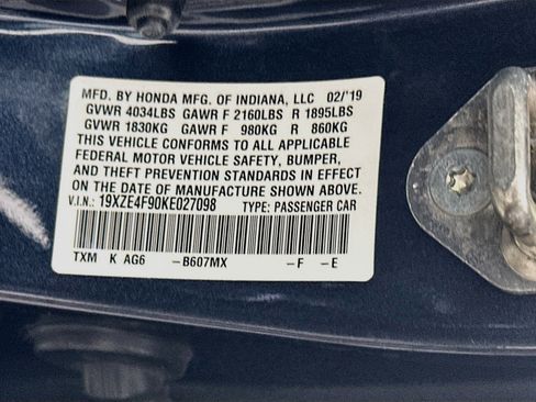 Used 2019 Honda Insight Touring image 12