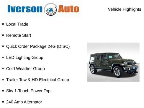 Used 2022 Jeep Wrangler Unlimited Sahara w/ LED Lighting Group AWD/4WD image 2