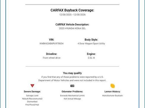 Used 2023 Hyundai Kona SEL FWD image 32