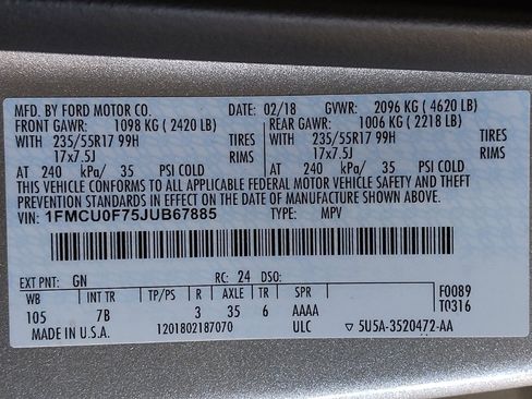 Used 2018 Ford Escape S image 33