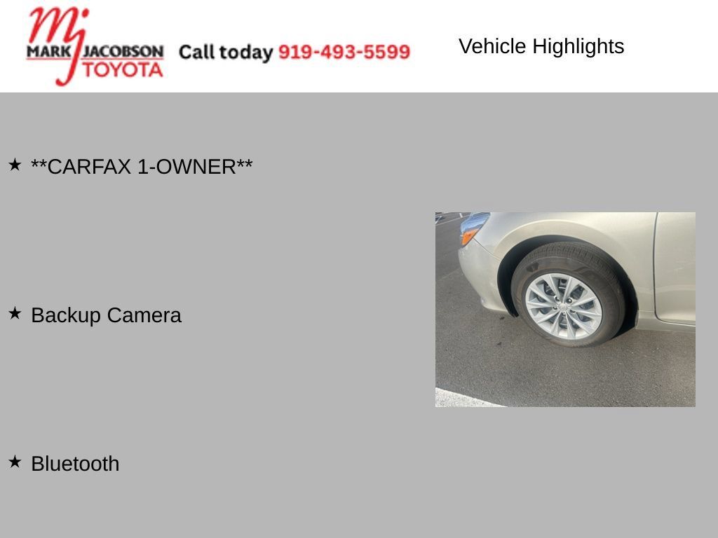 Used 2017 Toyota Camry LE FWD image 5