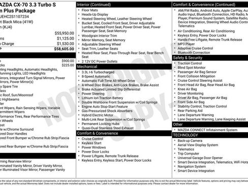 Certified 2025 MAZDA CX-70 3.3 Turbo S w/ Premium Plus image 5