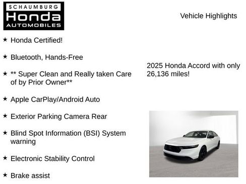 Used 2025 Honda Accord SE image 7