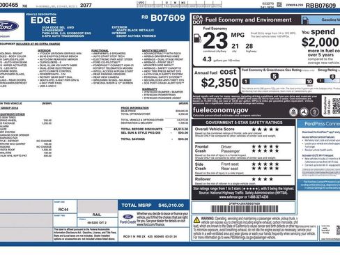 Certified 2024 Ford Edge SEL w/ Convenience Package AWD/4WD image 24