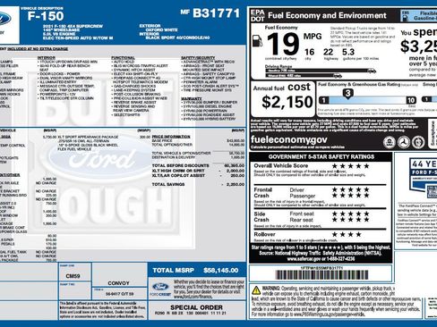 Used 2021 Ford F150 XLT w/ Equipment Group 302A High AWD/4WD image 3