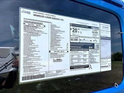 New 2026 Jeep Wrangler Unlimited Rubicon AWD/4WD image 12