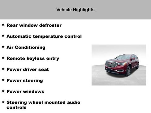 Used 2018 GMC Acadia Denali w/ Technology Package AWD/4WD image 36