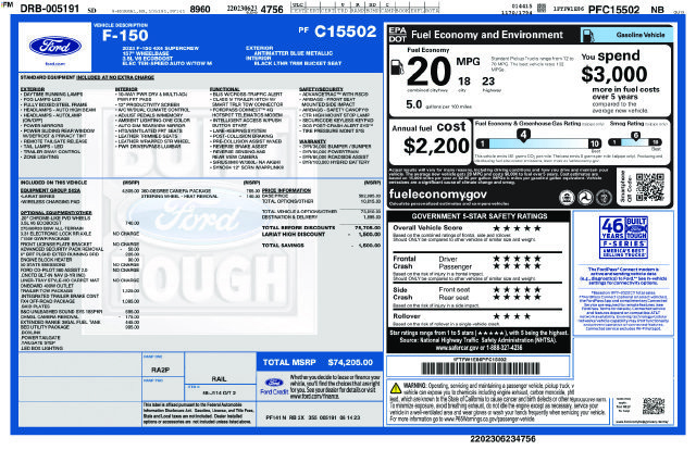Certified 2023 Ford F150 Lariat w/ Equipment Group 502A High AWD/4WD image 5
