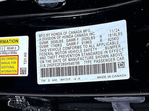 Used 2025 Honda Civic LX image 16