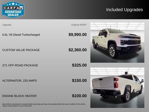 Used 2025 Chevrolet Silverado 2500 Custom w/ Custom Value Package AWD/4WD image 3