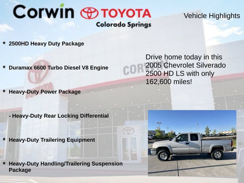Used 2005 Chevrolet Silverado 2500 LS w/ Heavy-Duty Power Package AWD/4WD image 7