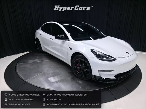 Used 2021 Tesla Model 3 Long Range AWD/4WD image 1