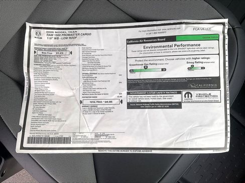 New 2026 RAM ProMaster 1500 w/ Convenience Group FWD image 36